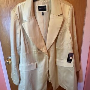 Eloquii Women's Yellow Blazer